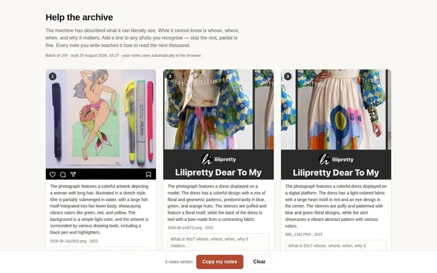 Help the Archive